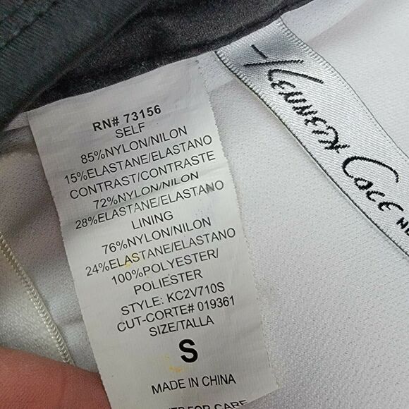 Kenneth Cole Black &‎ White Swimsuit Womens Sz S 1 Pc Geometric Removable Strap - Picture 7 of 7